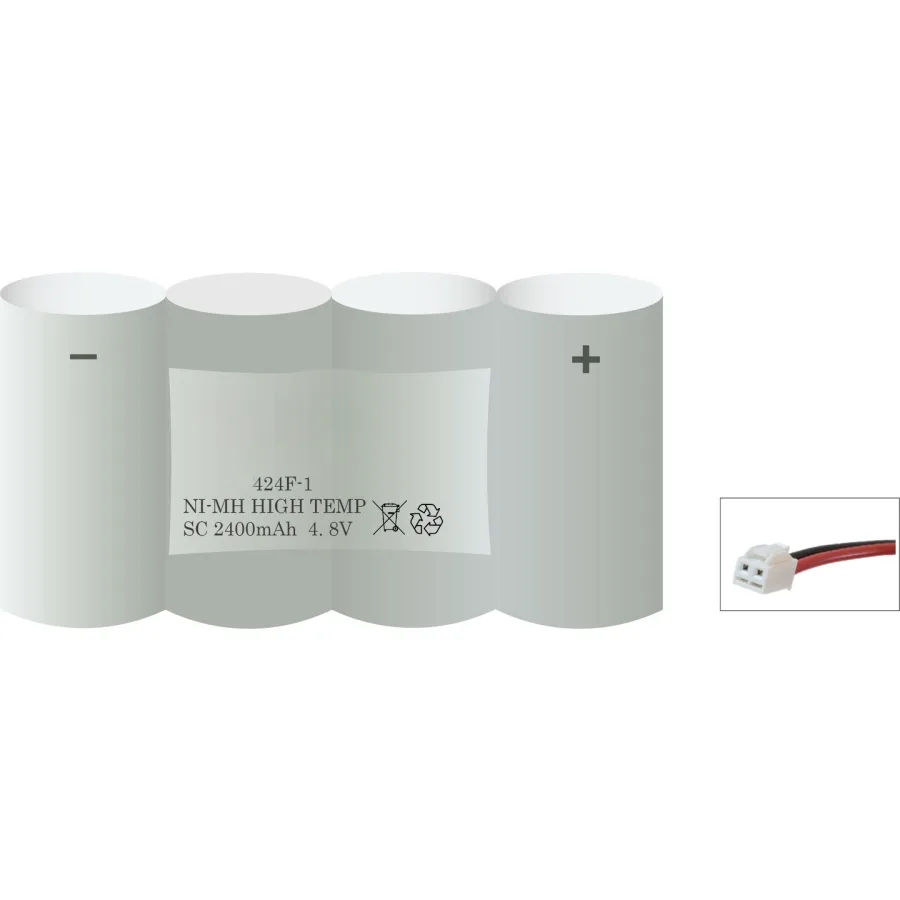 Accu noodverlichting 424F-1 – 4,8 V 2400 mAh NiMH