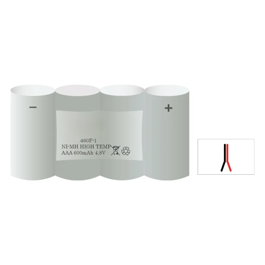Accu noodverlichting 460F-1 – 4,8 V 600 mAh NiMH