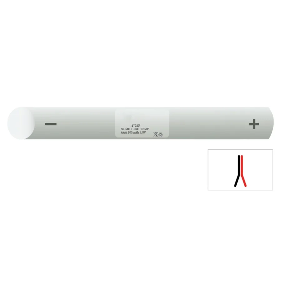 Veiligheidsverlichting accu 472SF – 4,8 V 800 mAh NiCd