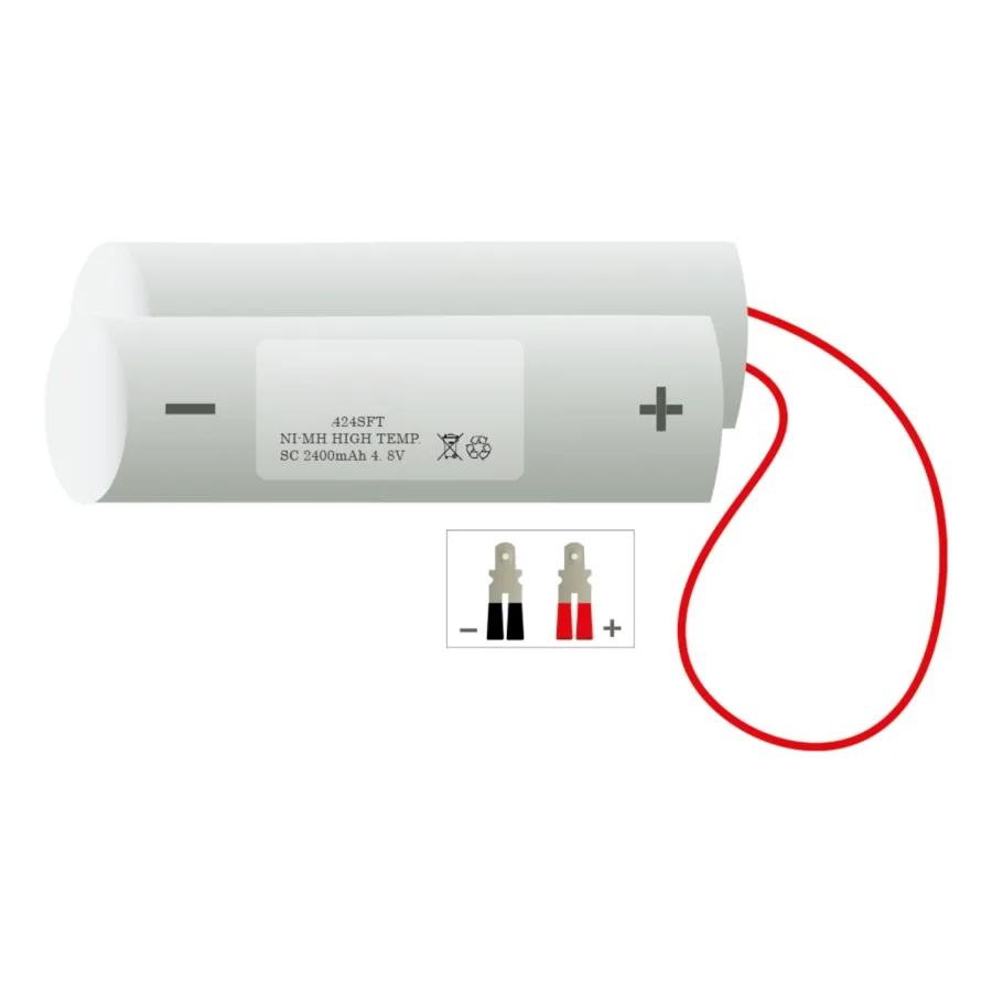 Veiligheidsverlichting accu 424SFT – 4,8 V 2400 mAh NiMH