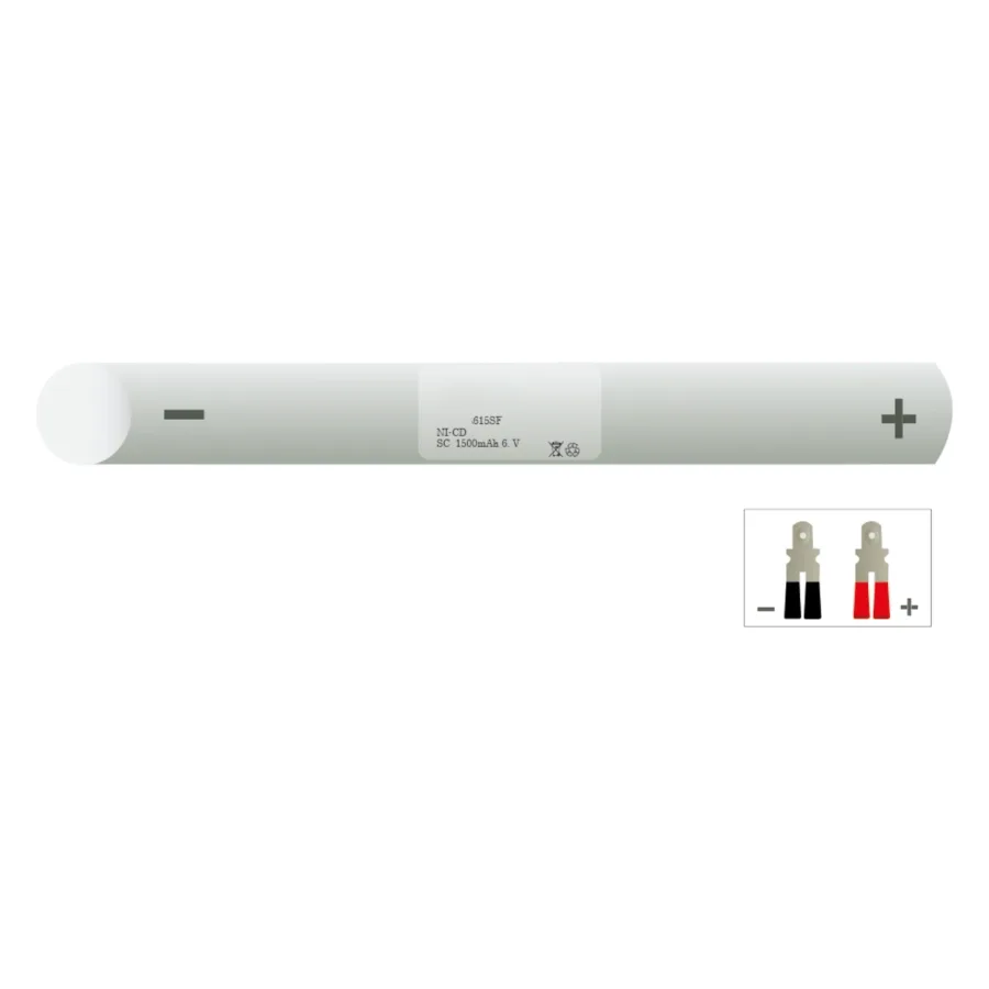 Veiligheidsverlichting accu 615SF – 6 V 1500 mAh NiCd