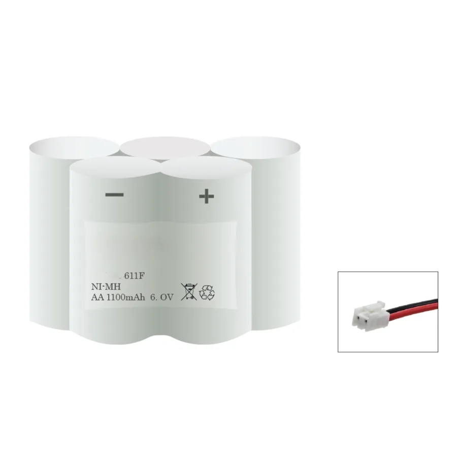 Veiligheidsverlichting accu 611F – 6 V 1100 mAh NiMH