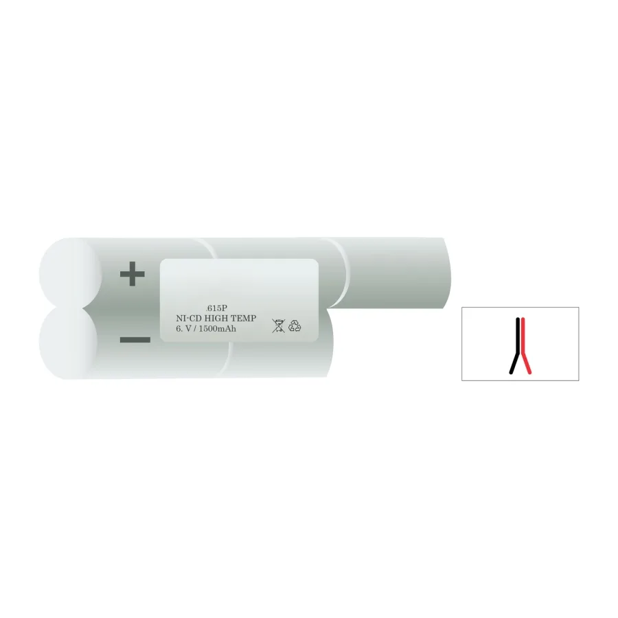 Veiligheidsverlichting accu 615P – 6 V 1500 mAh NiCd