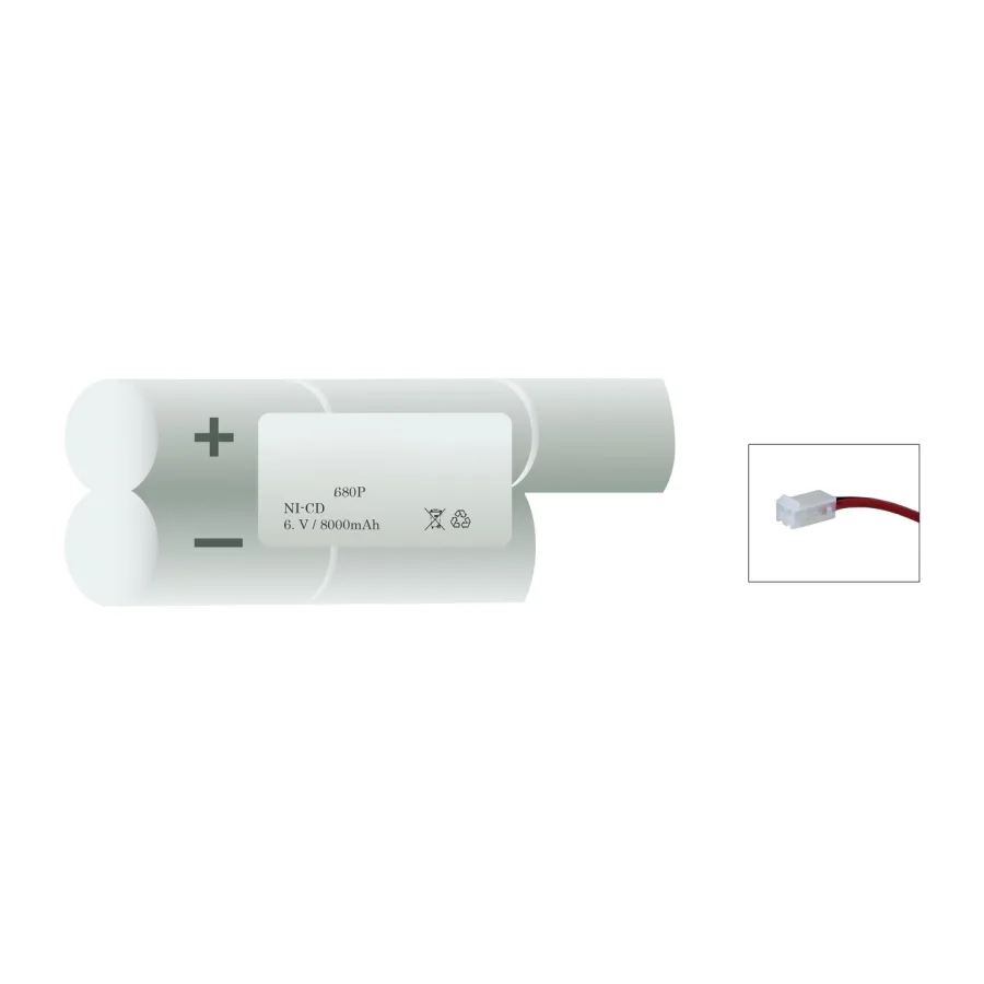 Veiligheidsverlichting accu 680P – 6 V 800 mAh NiCd