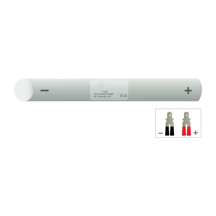 Veiligheidsverlichting accu 715SF – 7,2 V 1500 mAh NiCd