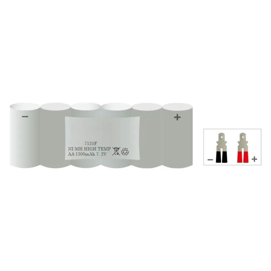Noodverlichtingsaccu 7125F | 7,2 V 1300 mAh NiMH