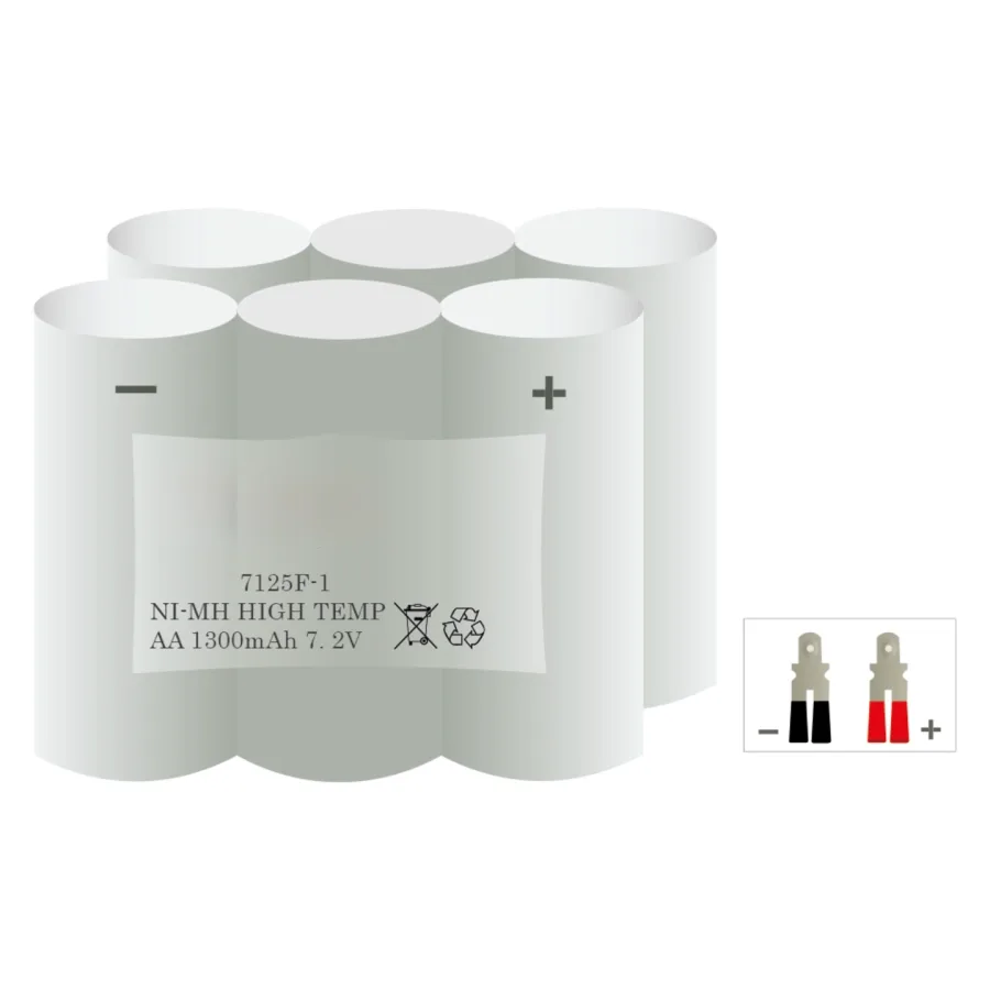 Noodverlichtingsaccu 7125F-1 | 7,2 V 1300 mAh NiMH