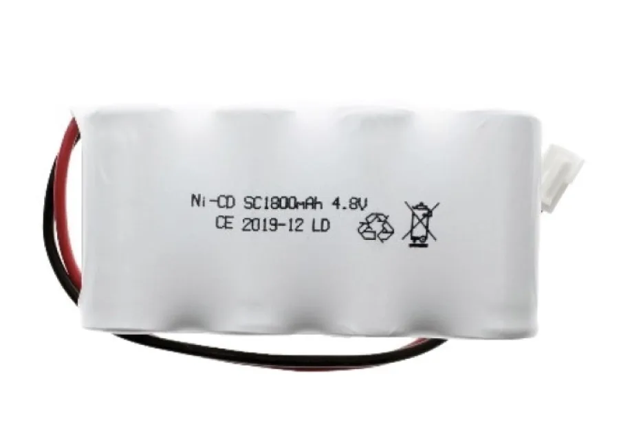 SBS-accu noodverlichting | 4,8 V 1800 mAh NiCd