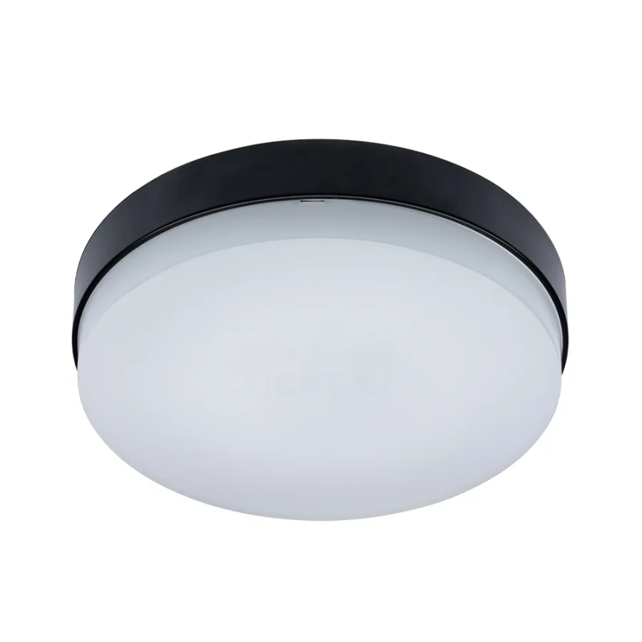 Zwarte LED Plafonnière 3CCT IP54 | Evodisc Pro Mini
