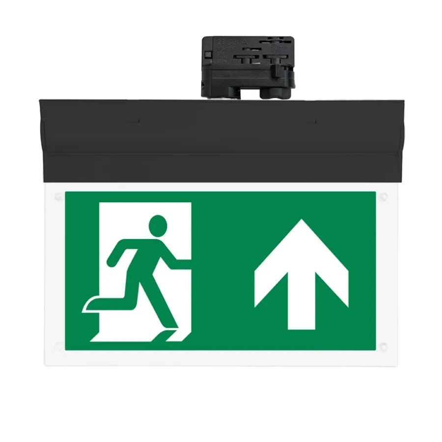 Ems 4 ST TRK zwart 3-fase - Vluchtwegverlichting