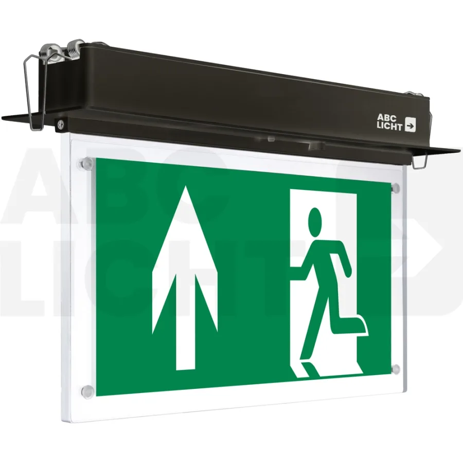 Ems 4 ST inbouw zwart - Vluchtwegverlichting
