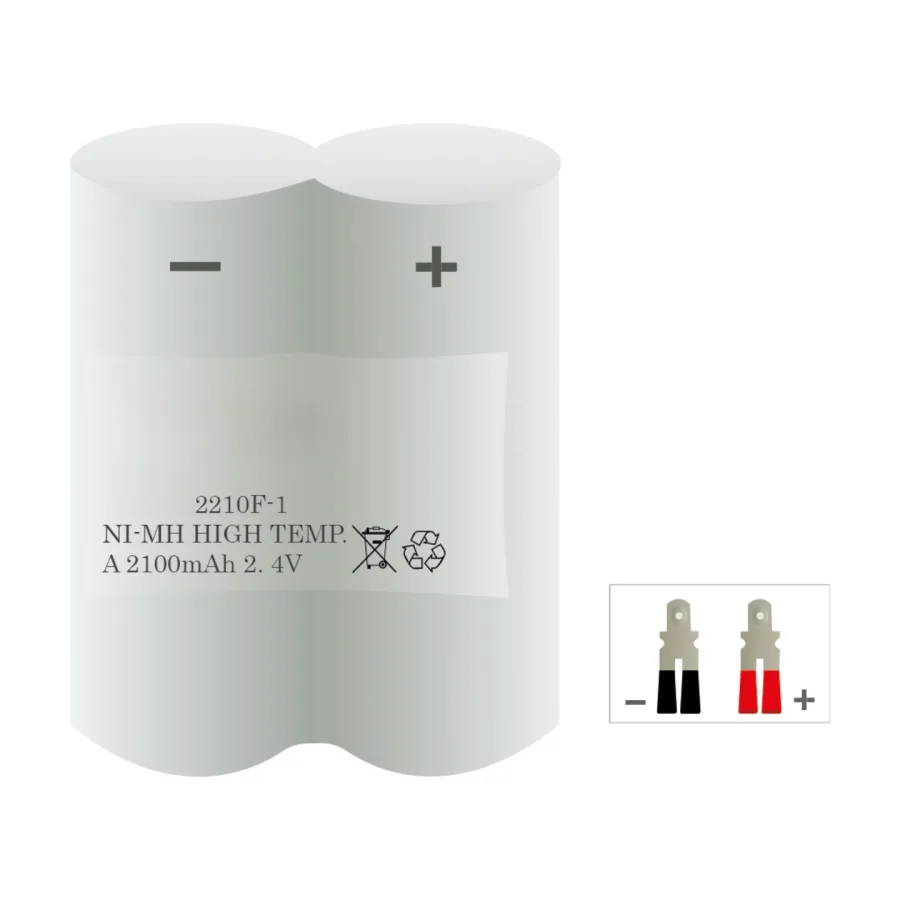 Noodverlichting accu 2210F-1 - 2,4 V 2100 mAh NiMH