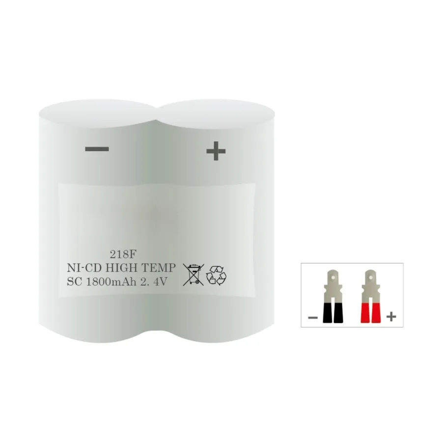 Veiligheidsverlichting accu 218F – 2,4 V 1800 mAh NiCd