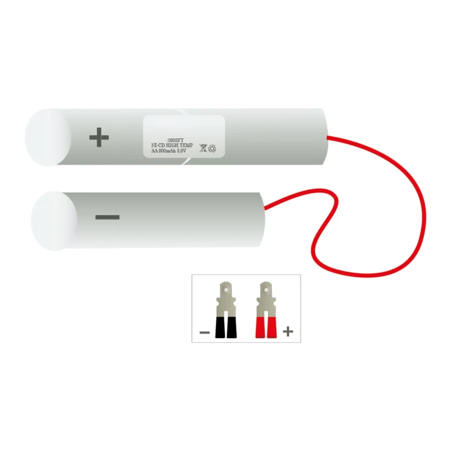 Veiligheidsverlichting accu 380SFT – 3,6 V 800 mAh NiCd