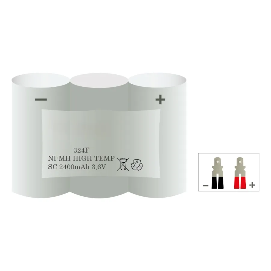 Veiligheidsverlichting accu 324F – 3,6 V 2400 mAh NiMH