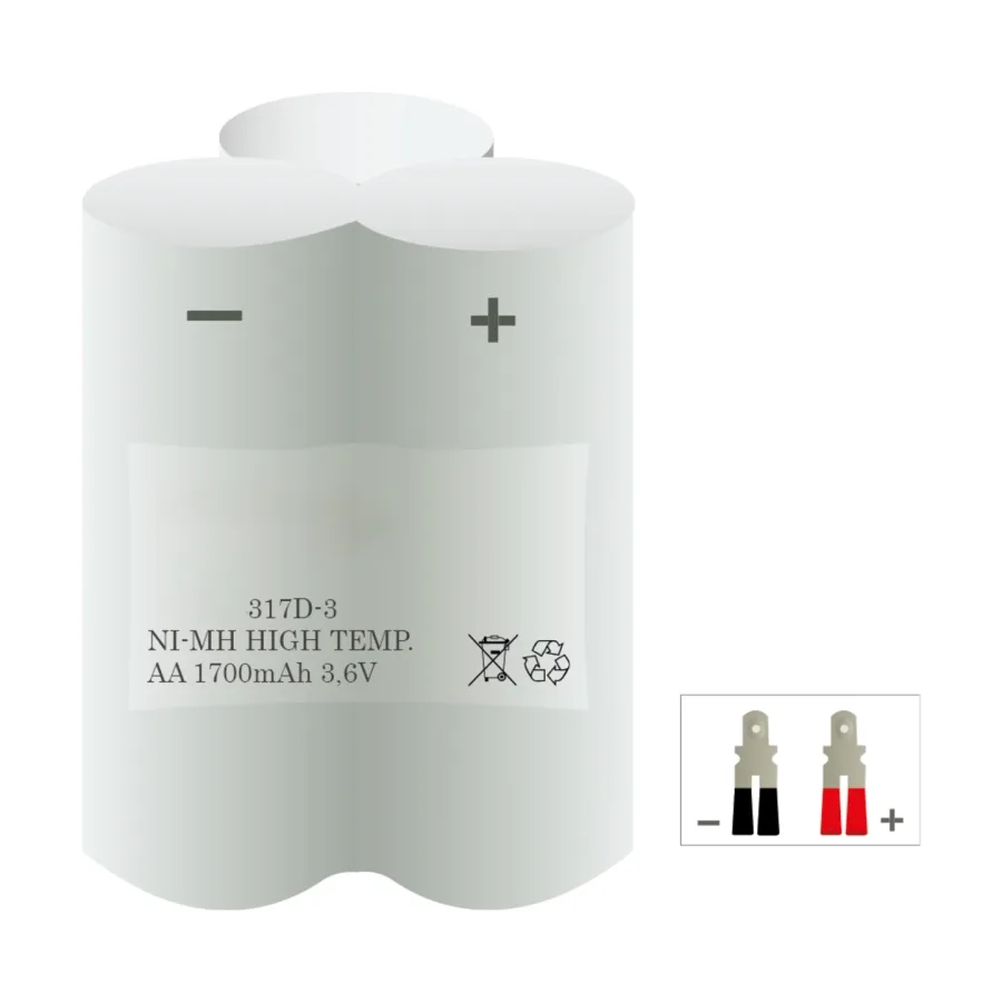 Veiligheidsverlichting accu 317D-3 – 3,6 V 1700 mAh NiMH