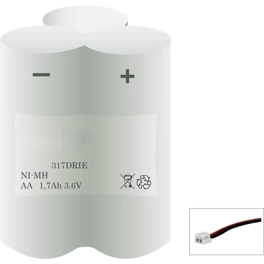 Veiligheidsverlichting accu 317DRIE – 3,6 V 1700 mAh NiMH