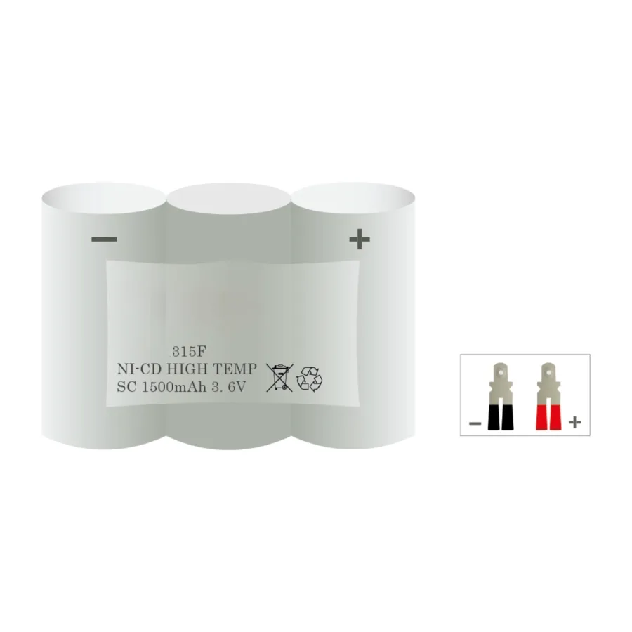 Veiligheidsverlichting accu 315F – 3,6 V 1500 mAh NiCd