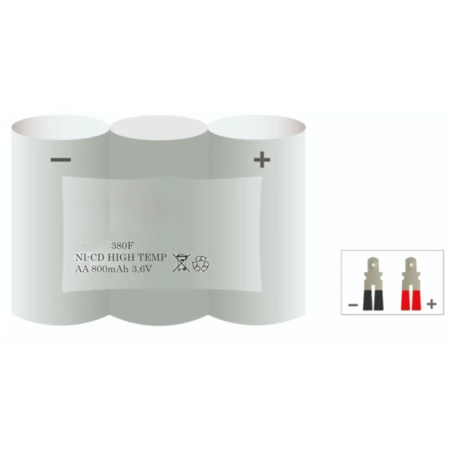 Veiligheidsverlichting accu 380F – 3,6 V 800 mAh NiCd
