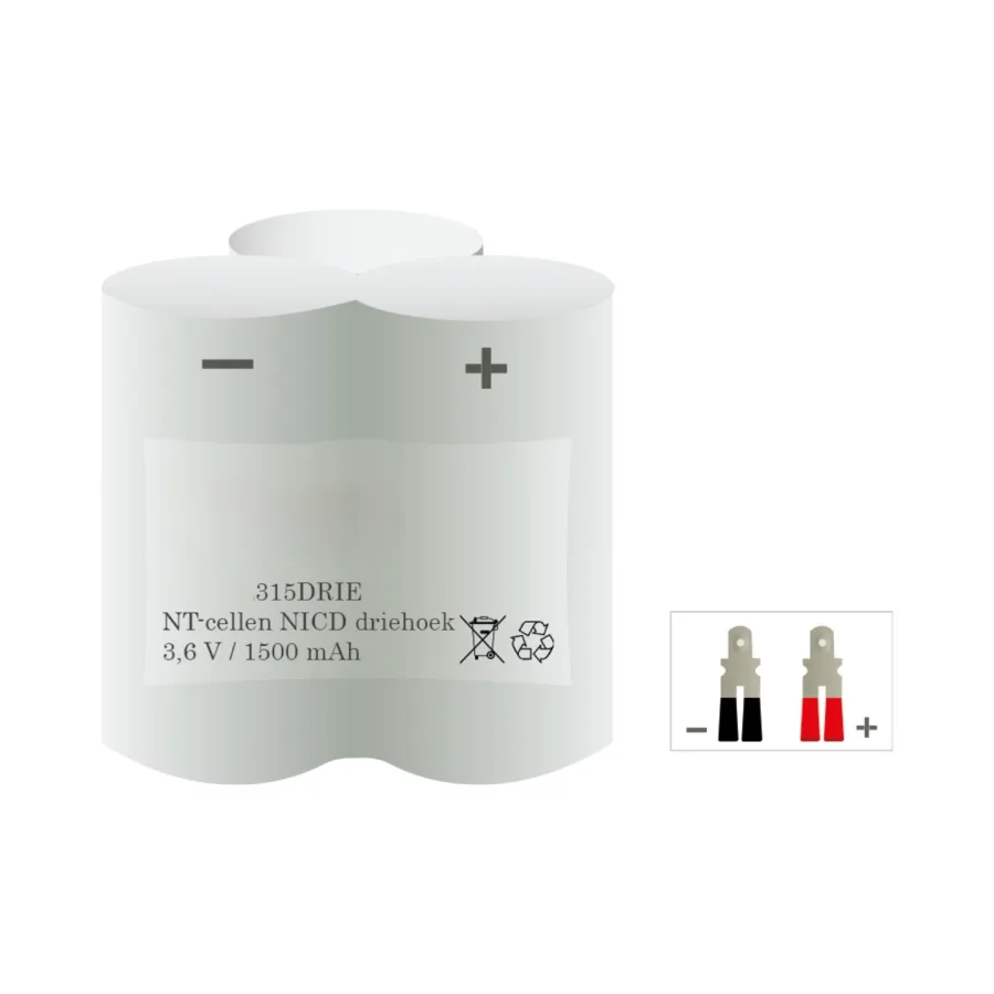 Veiligheidsverlichting accu 315DRIE – 3,6 V 1500 mAh NiCd