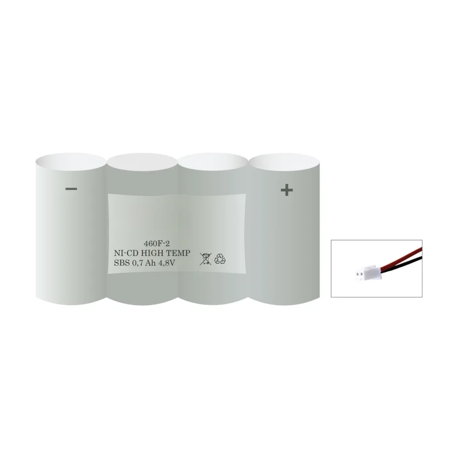 Veiligheidsverlichting accu 460F-2 – 4,8 V 600 mAh NiCd