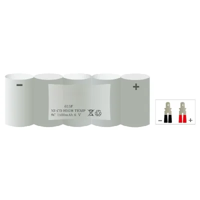 Veiligheidsverlichting accu 615F – 6 V 1500 mAh NiCd
