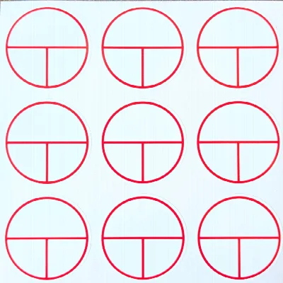 Stickers circuitidentificatie Ø40 mm