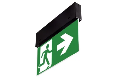 DIRECTO CB zwart | Vluchtwegpictogramarmatuur
