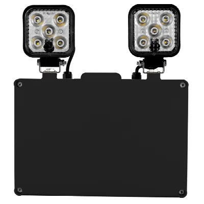 Twinspot 1800 AT zwart - Anti-paniekverlichting