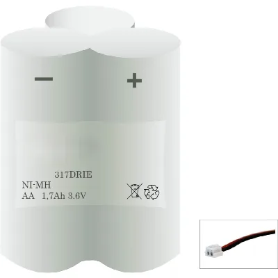 Veiligheidsverlichting accu 317DRIE – 3,6 V 1700 mAh NiMH